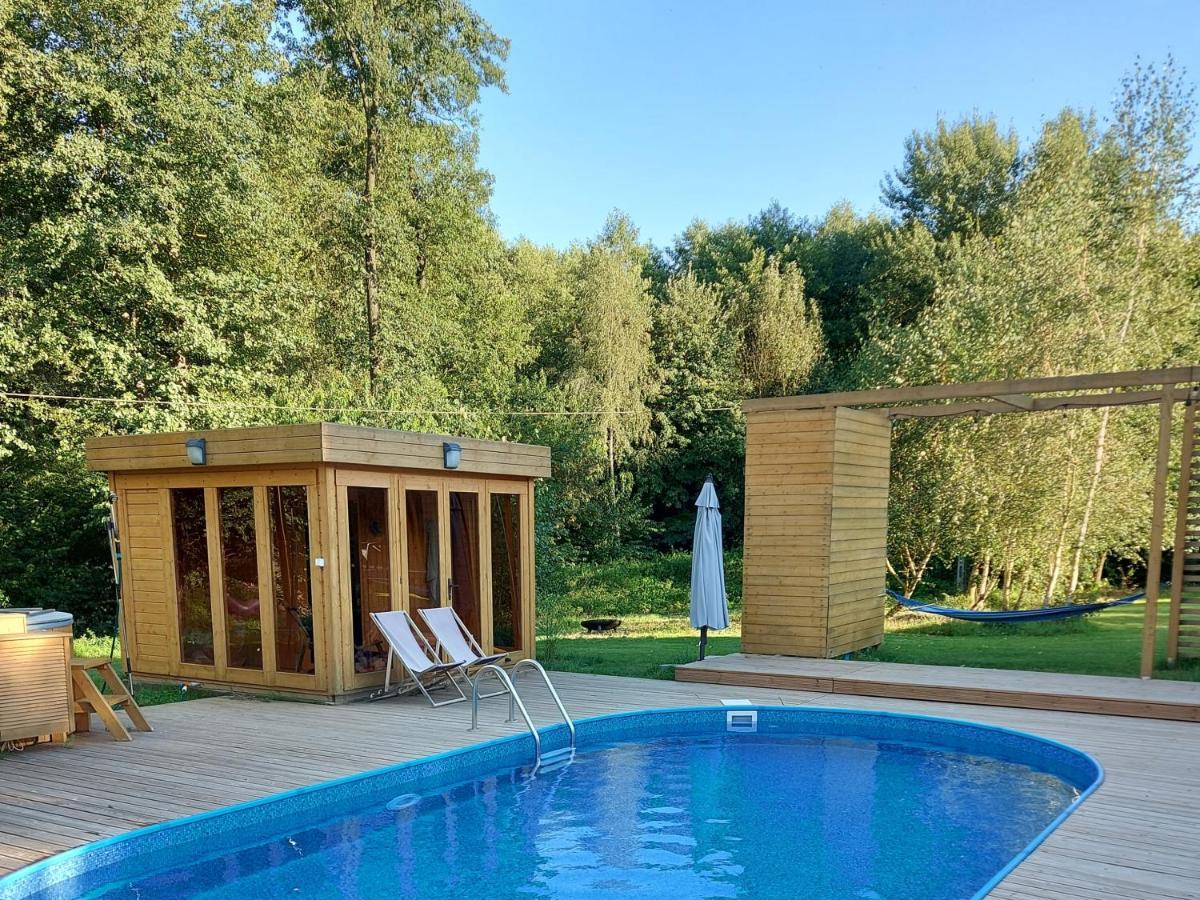Villa Dom Przy Lesie à Wielgie Extérieur photo